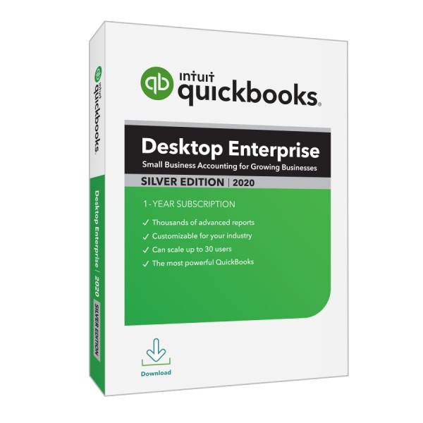 QuickBooks Desktop Enterprise 2020 Silver Annual Subscription