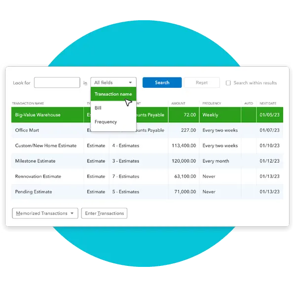 Improved search of item lists in QuickBooks Enterprise 2024 update feature - MMB