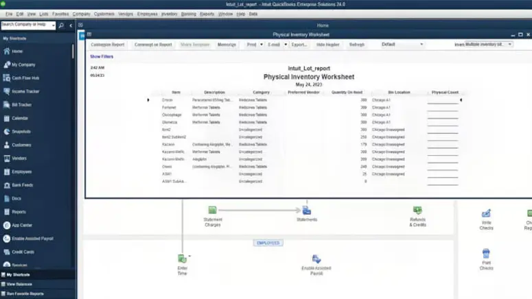 Inventory reports enhancements | MMB