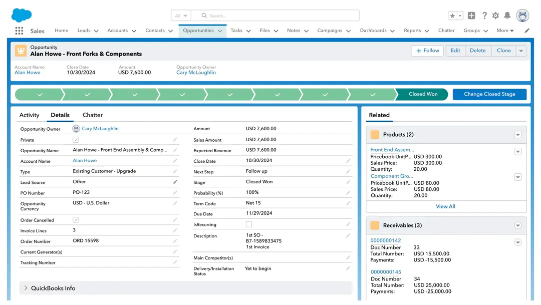 Salesforce CRM connector | MMB