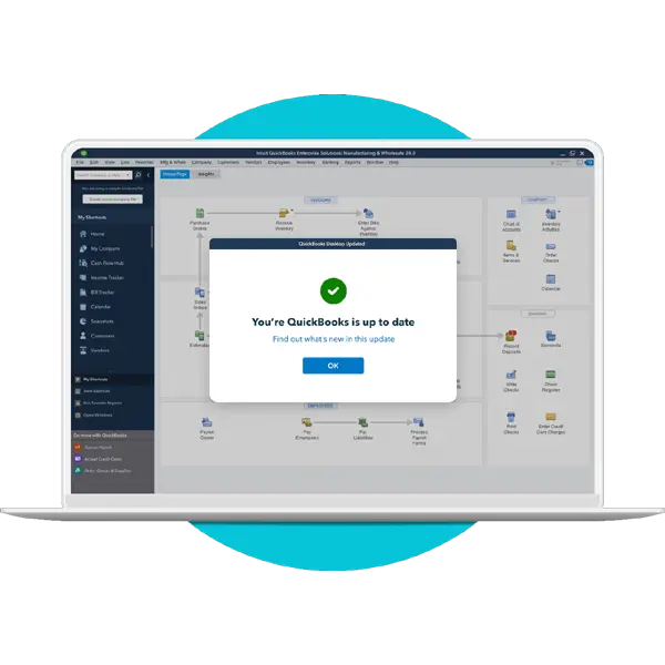 Seamless Product Update feature in QuickBooks Enterprise 2024 - MMB
