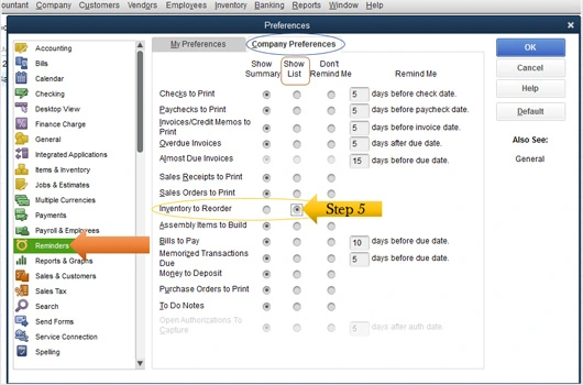 Reorder Point Alerts in QBE | MMB